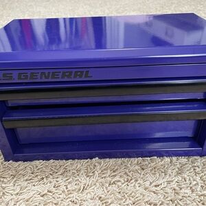 Purple Metal Tool Chest Drawer Organizer